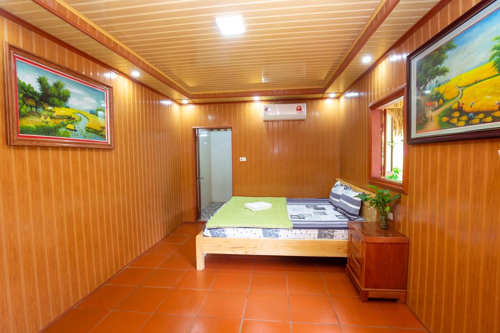 Phòng ngủ sạch sẽ, hiện đại tại Lan Homestay Cát Bà