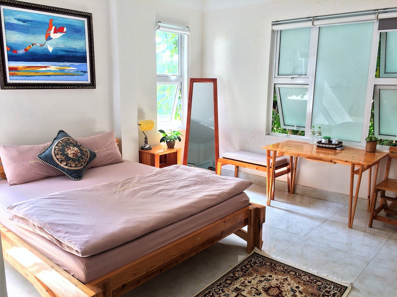 Không gian phòng ngủ cực đẹp tại Little Cát Bà Homestay
